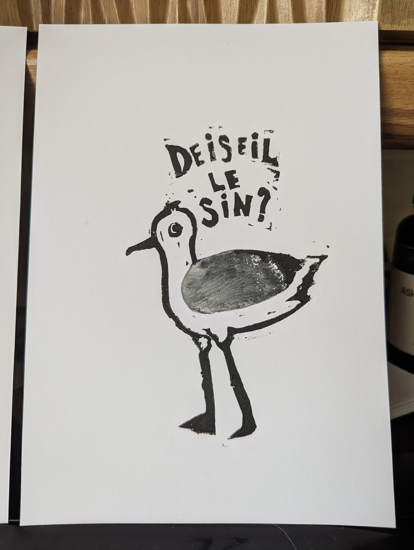 Deiseil le sin? - A5 Linoprint
