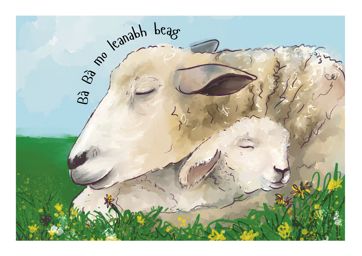 Bà bà mo leanabh beag - A4 Print