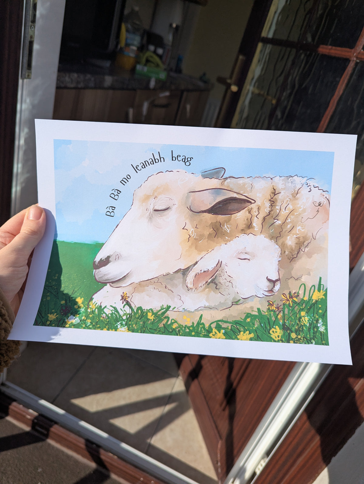 Bà bà mo leanabh beag - A4 Print