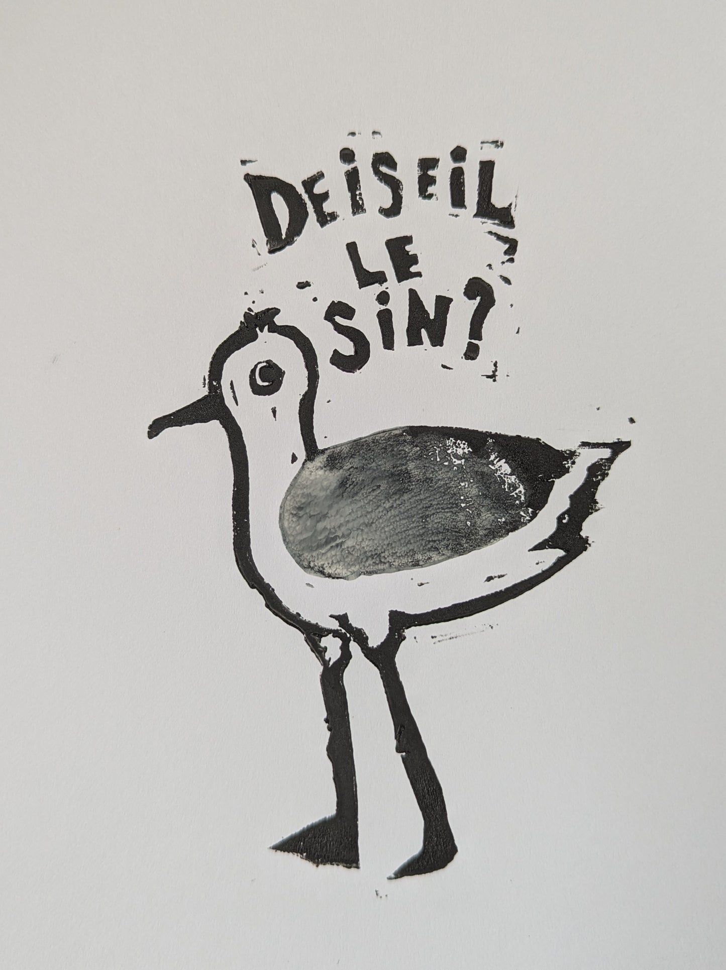 Deiseil le sin? - A5 Linoprint