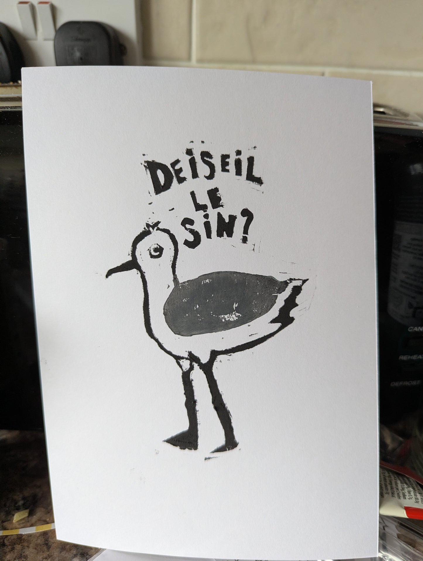 Deiseil le sin? - A5 Linoprint