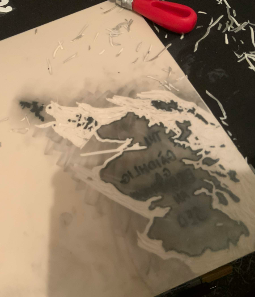 Tha Gàidhlig ga bruidhinn an seo - A4 Linoprint